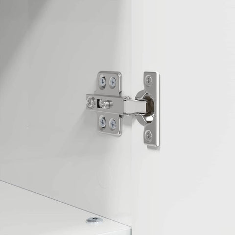 vidaXL Bathroom Furniture Set 3 pcs High gloss white 76.5 x 35 x 64 cm