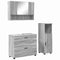 vidaXL Bathroom Furniture Set 3 pcs Grey sonoma 76.5 x 35 x 64 cm