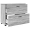 vidaXL Bathroom Furniture Set 3 pcs Grey sonoma 76.5 x 35 x 64 cm