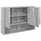 vidaXL Bathroom Furniture Set 3 pcs Grey sonoma 76.5 x 35 x 64 cm