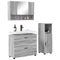 vidaXL Bathroom Furniture Set 3 pcs Grey sonoma 76.5 x 35 x 64 cm