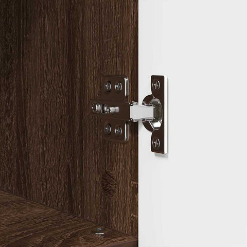 vidaXL Bathroom Furniture Set 3 pcs Brown oak 76.5 x 35 x 64 cm
