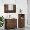 vidaXL Bathroom Furniture Set 3 pcs Brown oak 76.5 x 35 x 64 cm