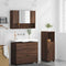 vidaXL Bathroom Furniture Set 3 pcs Brown oak 76.5 x 35 x 64 cm