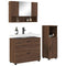 vidaXL Bathroom Furniture Set 3 pcs Brown oak 76.5 x 35 x 64 cm