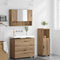 vidaXL Bathroom Furniture Set 3 pcs Artisan oak 76.5 x 35 x 64 cm