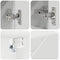vidaXL Bathroom Furniture Set with Drawer 4 pcs White 30 x 35 x 192 cm