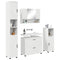 vidaXL Bathroom Furniture Set with Drawer 4 pcs White 30 x 35 x 192 cm
