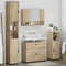 vidaXL Bathroom Furniture Set 4 pcs Sonoma oak 30 x 35 x 192 cm