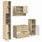 vidaXL Bathroom Furniture Set 4 pcs Sonoma oak 30 x 35 x 192 cm