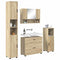 vidaXL Bathroom Furniture Set 4 pcs Sonoma oak 30 x 35 x 192 cm