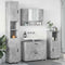 vidaXL Bathroom Furniture Set 4 pcs Concrete grey 30 x 35 x 192 cm
