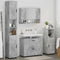 vidaXL Bathroom Furniture Set 4 pcs Concrete grey 30 x 35 x 192 cm