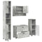 vidaXL Bathroom Furniture Set 4 pcs Concrete grey 30 x 35 x 192 cm