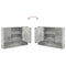 vidaXL Bathroom Furniture Set 4 pcs Concrete grey 30 x 35 x 192 cm