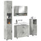 vidaXL Bathroom Furniture Set 4 pcs Concrete grey 30 x 35 x 192 cm