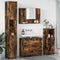 vidaXL Bathroom Furniture Set 4 pcs Smoked oak 30 x 35 x 192 cm