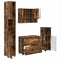 vidaXL Bathroom Furniture Set 4 pcs Smoked oak 30 x 35 x 192 cm