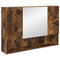 vidaXL Bathroom Furniture Set 4 pcs Smoked oak 30 x 35 x 192 cm