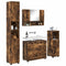 vidaXL Bathroom Furniture Set 4 pcs Smoked oak 30 x 35 x 192 cm