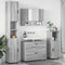 vidaXL Bathroom Furniture Set 4 pcs Grey sonoma 30 x 35 x 192 cm