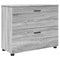 vidaXL Bathroom Furniture Set 4 pcs Grey sonoma 30 x 35 x 192 cm