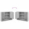 vidaXL Bathroom Furniture Set 4 pcs Grey sonoma 30 x 35 x 192 cm