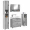 vidaXL Bathroom Furniture Set 4 pcs Grey sonoma 30 x 35 x 192 cm