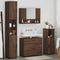 vidaXL Bathroom Furniture Set 4 pcs Brown oak 30 x 35 x 192 cm