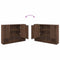 vidaXL Bathroom Furniture Set 4 pcs Brown oak 30 x 35 x 192 cm