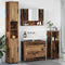 vidaXL Bathroom Furniture Set 4 pcs Old wood 30 x 35 x 192 cm