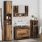 vidaXL Bathroom Furniture Set 4 pcs Old wood 30 x 35 x 192 cm