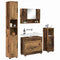 vidaXL Bathroom Furniture Set 4 pcs Old wood 30 x 35 x 192 cm