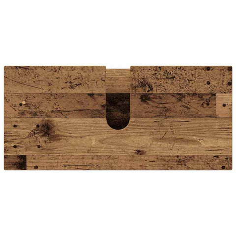 vidaXL Bathroom Furniture Set 4 pcs Old wood 30 x 35 x 192 cm