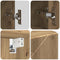 vidaXL Bathroom Furniture Set 4 pcs Artisan oak 30 x 35 x 192 cm