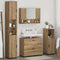 vidaXL Bathroom Furniture Set 4 pcs Artisan oak 30 x 35 x 192 cm