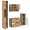 vidaXL Bathroom Furniture Set 4 pcs Artisan oak 30 x 35 x 192 cm