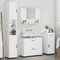 vidaXL Bathroom Furniture Set with Drawer 4 pcs White 30 x 35 x 192 cm
