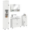 vidaXL Bathroom Furniture Set with Drawer 4 pcs White 30 x 35 x 192 cm