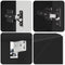 vidaXL Bathroom Furniture Set with Drawer 4 pcs Black 30 x 35 x 192 cm