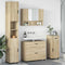 vidaXL Bathroom Furniture Set 4 pcs Sonoma oak 30 x 35 x 192 cm
