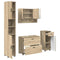 vidaXL Bathroom Furniture Set 4 pcs Sonoma oak 30 x 35 x 192 cm