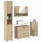 vidaXL Bathroom Furniture Set 4 pcs Sonoma oak 30 x 35 x 192 cm