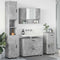 vidaXL Bathroom Furniture Set 4 pcs Concrete grey 30 x 35 x 192 cm