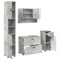 vidaXL Bathroom Furniture Set 4 pcs Concrete grey 30 x 35 x 192 cm