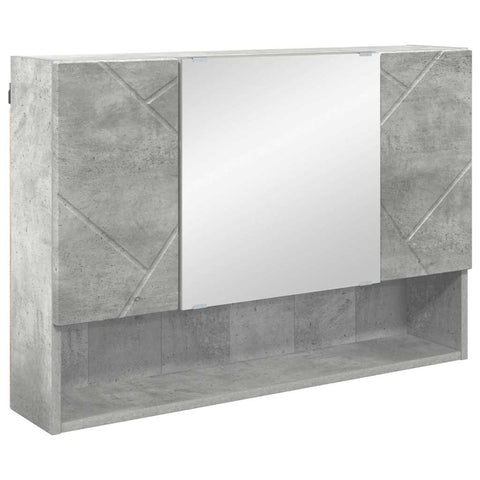 vidaXL Bathroom Furniture Set 4 pcs Concrete grey 30 x 35 x 192 cm
