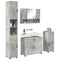 vidaXL Bathroom Furniture Set 4 pcs Concrete grey 30 x 35 x 192 cm