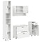 vidaXL Bathroom Furniture Set 4 pcs High gloss white 30 x 35 x 192 cm