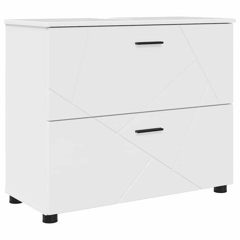 vidaXL Bathroom Furniture Set 4 pcs High gloss white 30 x 35 x 192 cm