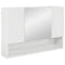 vidaXL Bathroom Furniture Set 4 pcs High gloss white 30 x 35 x 192 cm